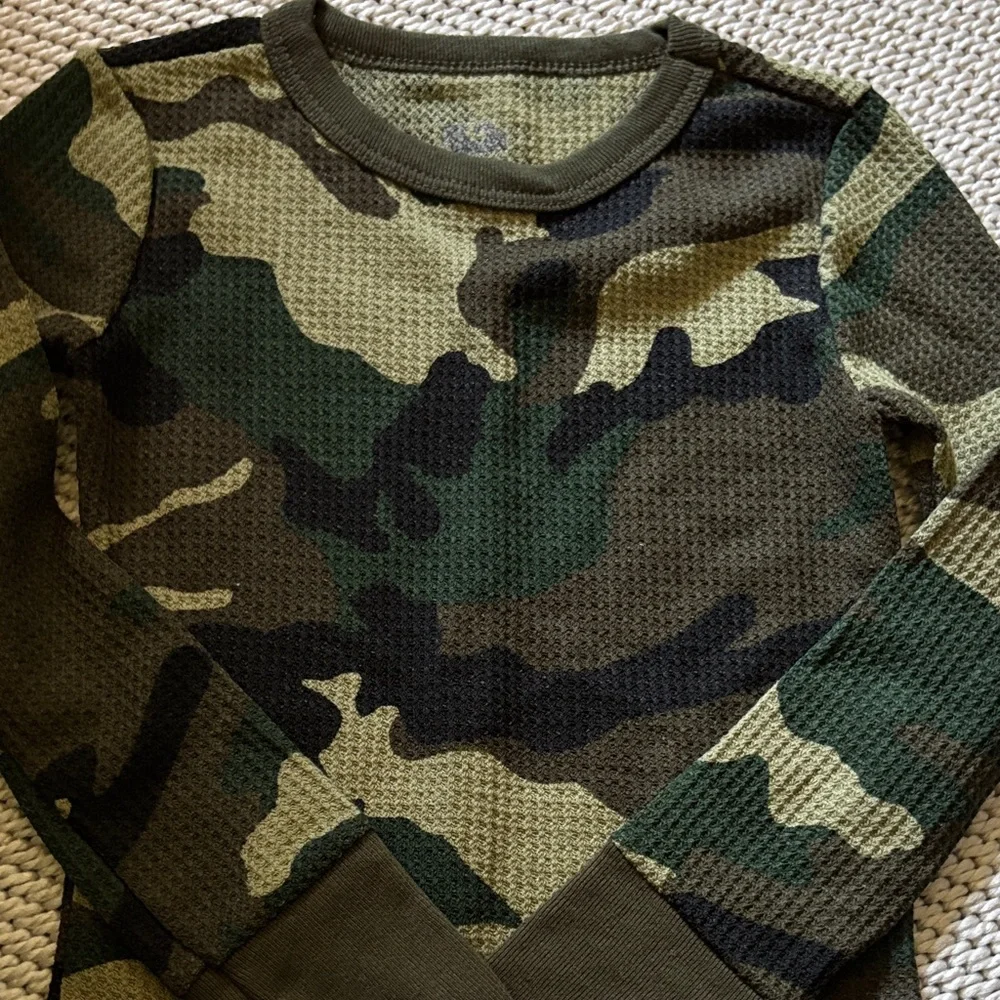 Pajama top boys new size XS(4/5) cotton polyester Fruit of the Loom